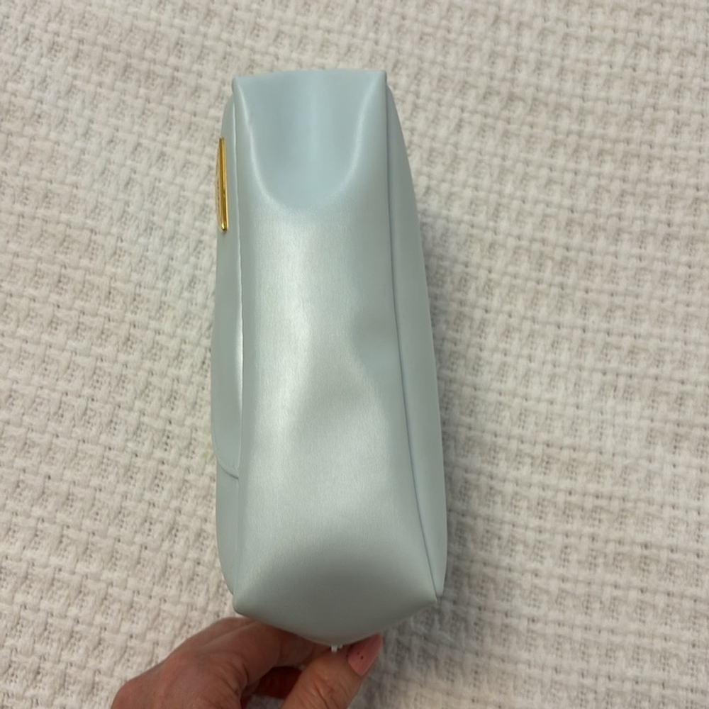 CHRISTIAN DIOR Perfume cosmetic bag travel make up bag top zipper light blue - Picture 6 of 16